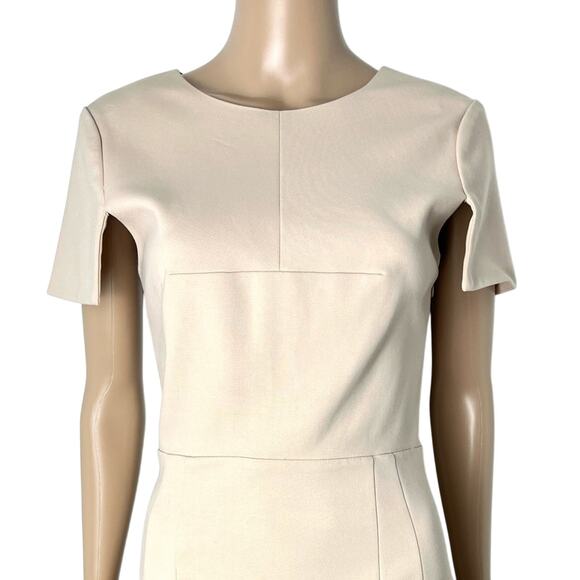 Tibi A-Line Cut-Out Pleated Sheer Cocktail Party Dress - Picture 6 of 14